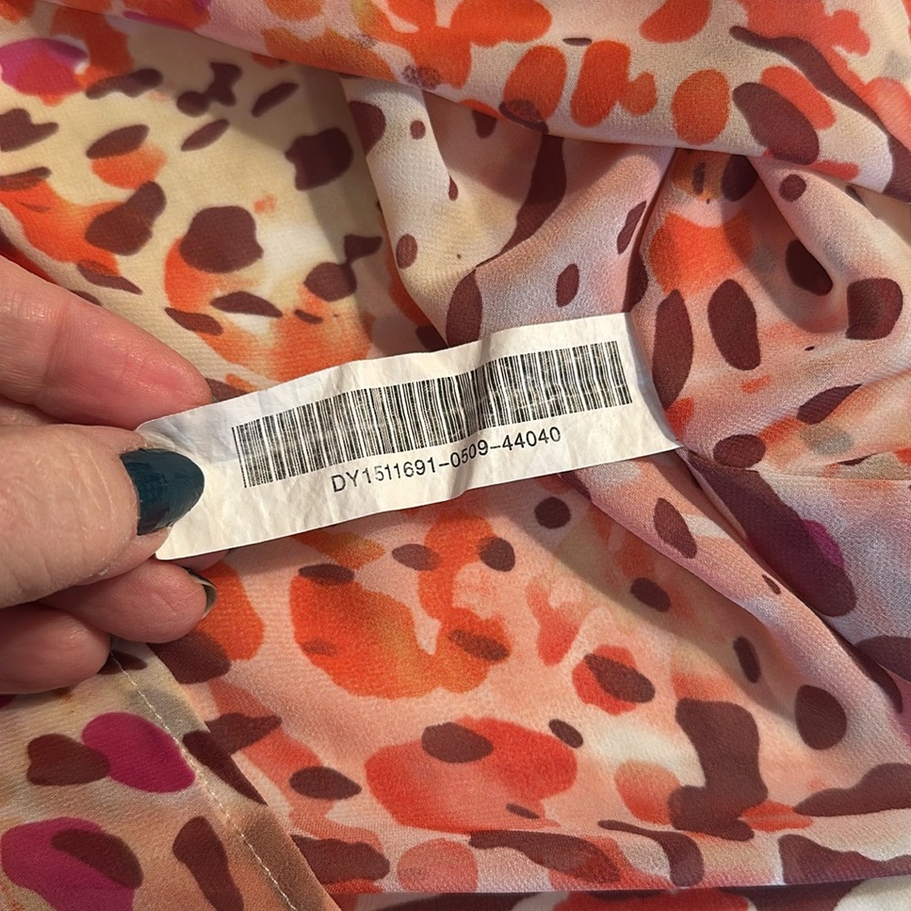JustFab Animal Print Coverup size Medium 🧡💛 - Picture 8 of 13